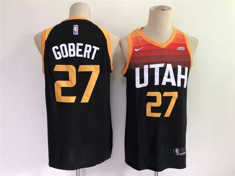 Men Utah Jazz #27 Gobert Black Game Nike 2021 NBA Jersey->utah jazz->NBA Jersey